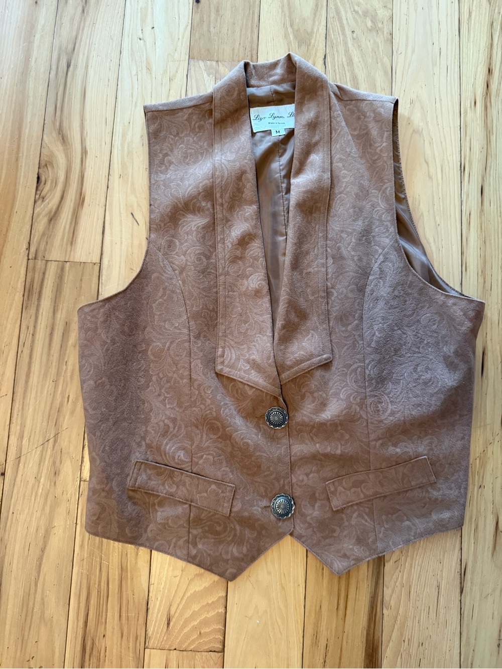 Vintage Liza Lynn Ltd. Western Concho Button Vest - Picture 2 of 7